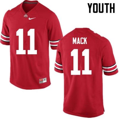 NCAA Ohio State Buckeyes Youth #11 Austin Mack Red Nike Football College Jersey KTY3645QL